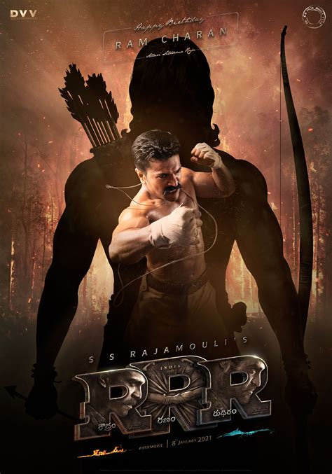 RRR Movie Ram Charan First Look Posters HD | Moviegalleri.net