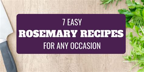 7 Easy Rosemary Recipes For Any Occasion - Pesto & Margaritas