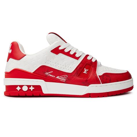 Louis Vuitton LV Trainer '54' White Red Sneaker | Crepslocker