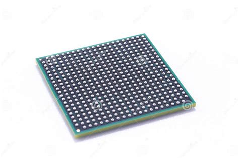 Semiconductor BGA chip stock photo. Image of computer - 257562238