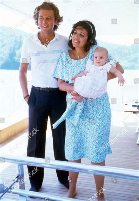 Christina Onassis Thierry Roussel Their Daughter - Foto de stock de contenido editorial: imagen ...