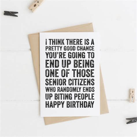 Senior Citizen Funny Birthday Greeting Card By Do You Punctuate ...