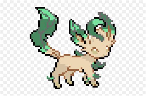 Pokemon Leafeon Pixel Art, HD Png Download - vhv