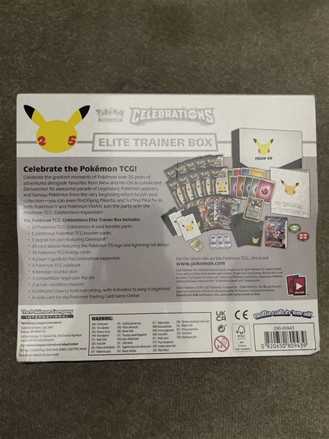 Pokémon TCG Celebrations Elite Trainer Box - 40 Cards - New & Sealed ...