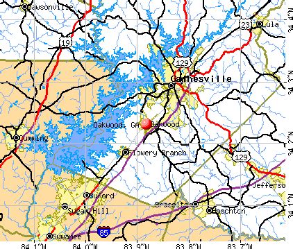 Oakwood, Georgia (GA 30566) profile: population, maps, real estate, averages, homes, statistics ...