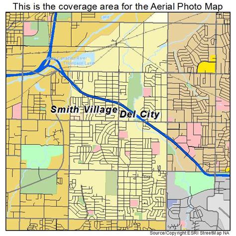 Aerial Photography Map of Del City, OK Oklahoma