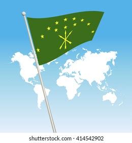 Adygea Flag Stock Vector (Royalty Free) 414542902 | Shutterstock