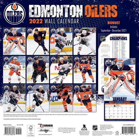 Edmonton Oilers Printable Calendar - 2024 CALENDAR PRINTABLE