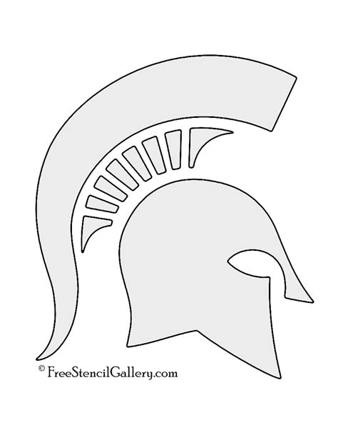 Spartan Helmet Stencil | Free Stencil Gallery