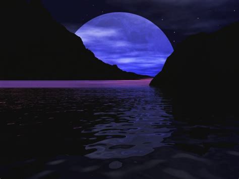 Dark Blue Moon Wallpaper - WallpaperSafari