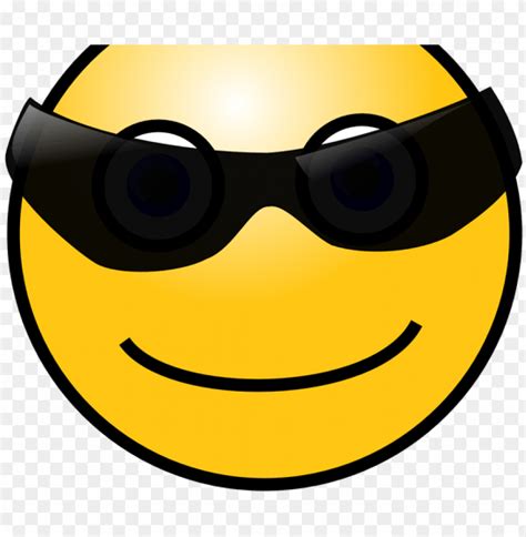 Smiley Face With Glasses Meme - Gif Cool Face Emoji PNG Transparent With Clear Background ID ...