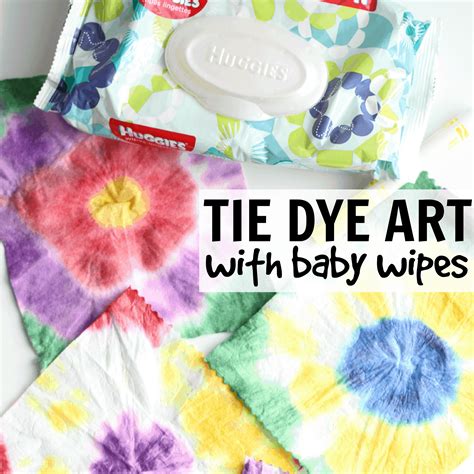 Easy Tie Dye Art with Baby Wipes - I Can Teach My Child!