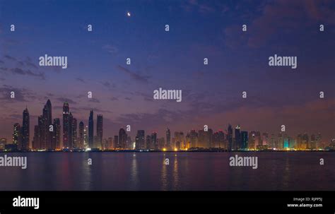 Skyline, Dubai Marina, UAE Stock Photo - Alamy