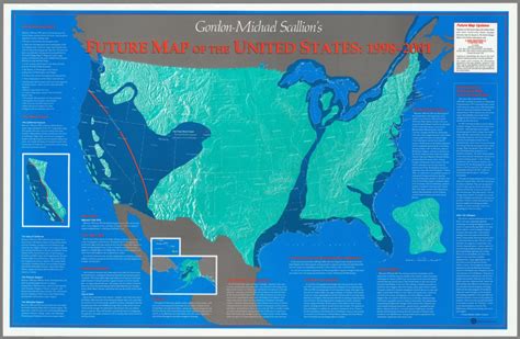 Future Map of the United States: 1998-2001. : Scallion, Gordon Michael ...