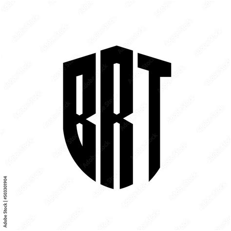 BRT letter logo design. BRT modern letter logo with black background. BRT creative letter logo ...