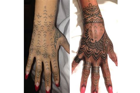 Rihanna new hand tattoos Bang Bang New York pictures - Celebrity News | Glamour UK