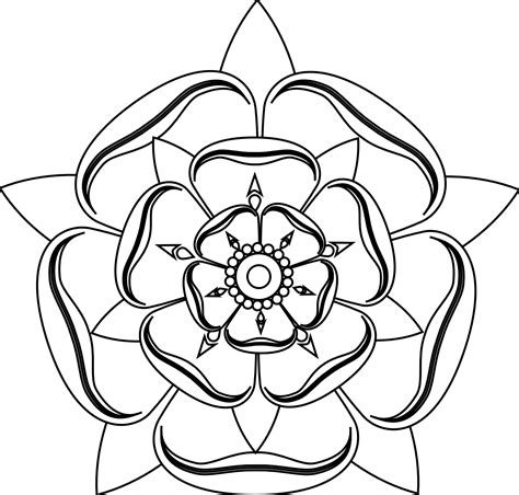 tudor rose tattoo | Line art tattoos, Black and white line art, Tudor rose tattoos