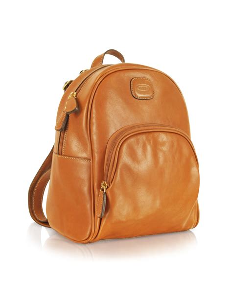 Lyst - Bric'S Life Leather - Genuine Leather Backpack in Brown