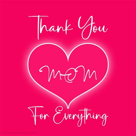 Thank You Mom For Everything