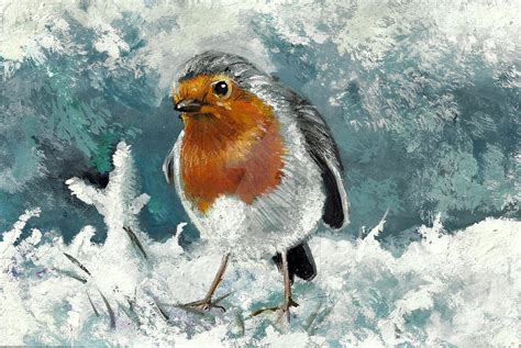 Christmas Robin by Catching-Smoke on DeviantArt