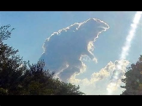 Unusually shaped clouds that look like other things - YouTube