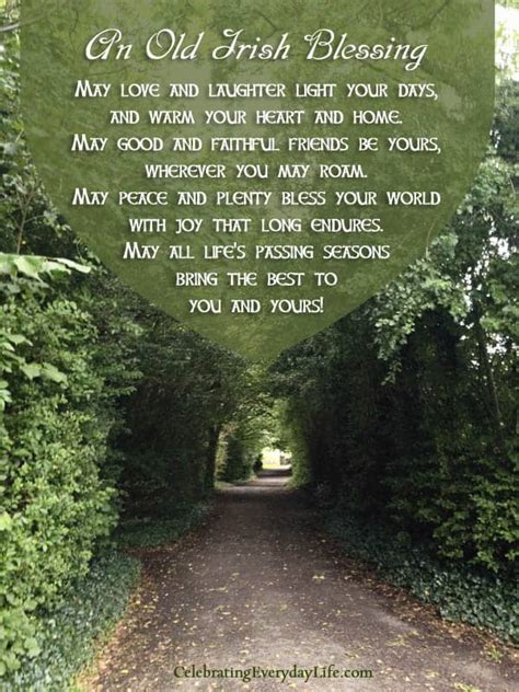 An Old Irish Blessing {A St. Patrick's Day Quote}