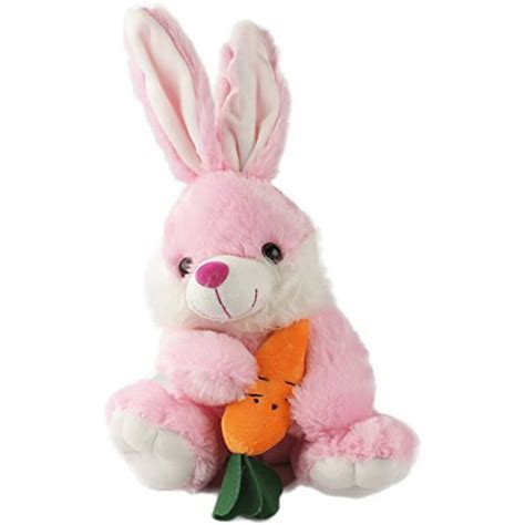 Plush Bunny Rabbit Stuffed Animal Large Easter Bunny with Carrot by ...