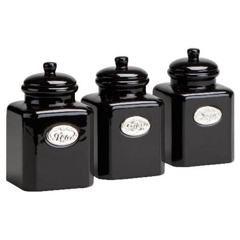 Black Kitchen Canisters | Foter