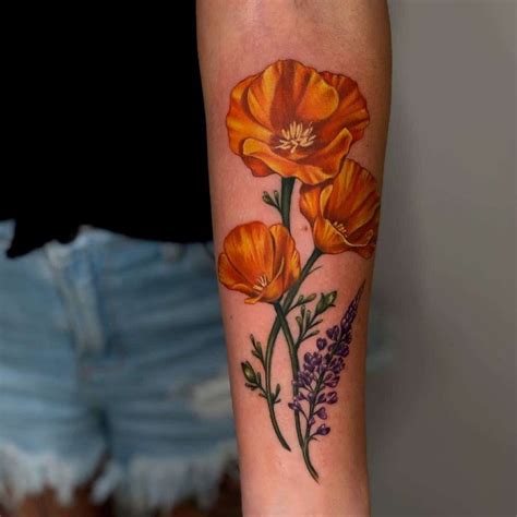 30 California Poppy Tattoo Ideas in 2021-Meanings,Designs,And More - Noteworthy Tattoo | Poppies ...