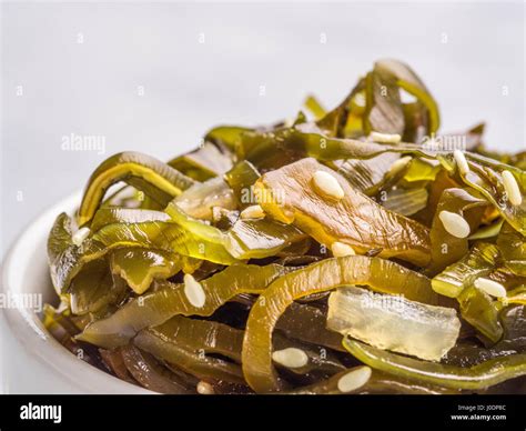 Seaweed salad, laminaria Stock Photo - Alamy