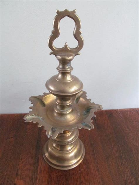 Antique bronze Jewish Sabbath lamp / oil lamp - Israel - - Catawiki