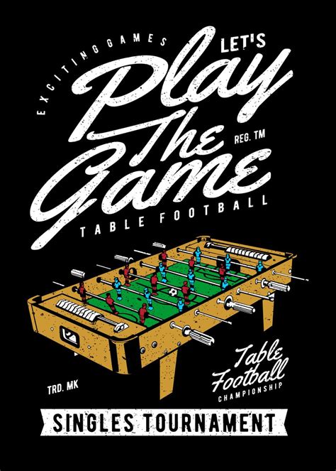 'Foosball Table' Poster, picture, metal print, paint by Chris Simmons | Displate