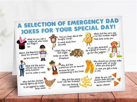 Funny Dad Jokes Birthday Card Keepsake Groan Out Loud for - Etsy