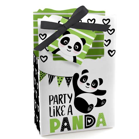 Party Like a Panda Bear - Baby Shower or Birthday Party Favor Boxes - Set of 12 - Walmart.com