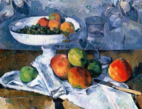 Still Life with Fruit Dish Painting by Paul Cezanne - Pixels