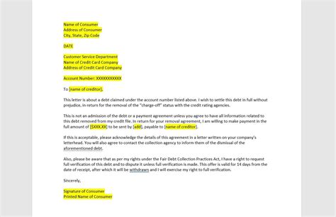 Remove Charge off Letter Template, Charge off Letter, Charge off ...