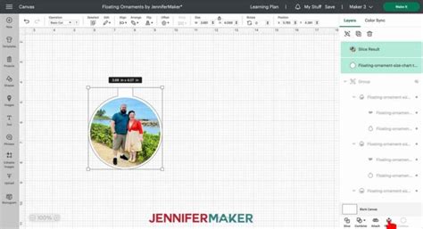 Floating Ornament & Size Chart - Jennifer Maker