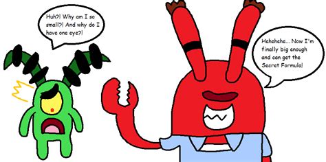 Mr. Krabs And Plankton Friends