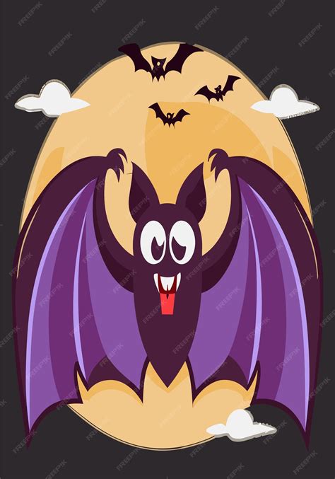 Premium Vector | Halloween vampire bat 2d clipart vector design