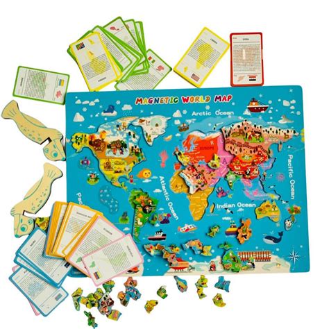 bitsy toys / Magnetic World Map Puzzle