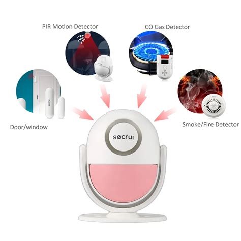 Motion Sensor Home Alarm Infrared PIR Sensor Wireless Burglar Alarm ...