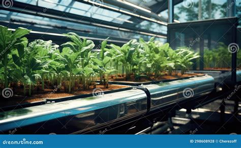 Large Modern Farm Greenhouse Stock Photo - Image of building ...