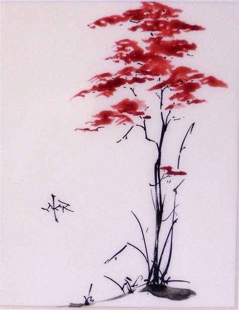 Postcards Stationery postcard grapes wine ink painting sumi-e painting ...