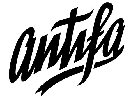 Antifa typography logo sticker poster design by kiriltodorov on DeviantArt