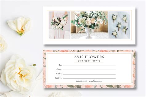 Florist Gift Card Template | Card Templates ~ Creative Market