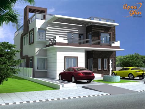 6 Bedrooms Duplex House Design in 390m2 (13m X 30m) .Click link (http://www.apnaghar.co.in/pre ...