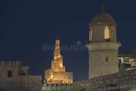 Traditional Arabic Mosque Architecture in Doha,Qatar. Stock Image - Image of exterior, bazaar ...