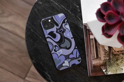 Purple Heart Swirl iPhone 13 Case