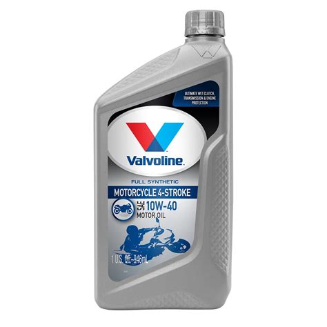 Valvoline 10W-40 Full Synthetic Motorcycle Engine Oil 1 Quart