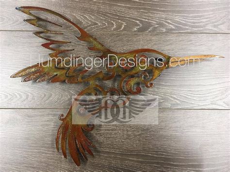 Hummingbird Metal Wall Art Metal Wall Decor - Etsy